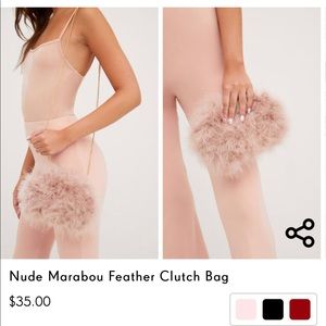 Feather clutch